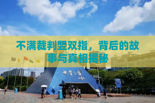 不满裁判竖双指，背后的故事与真相揭秘