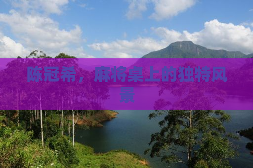陈冠希，麻将桌上的独特风景