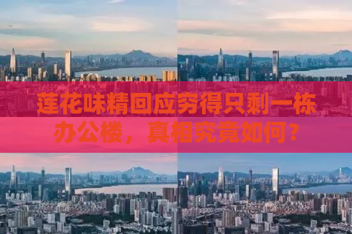 莲花味精回应穷得只剩一栋办公楼，真相究竟如何？
