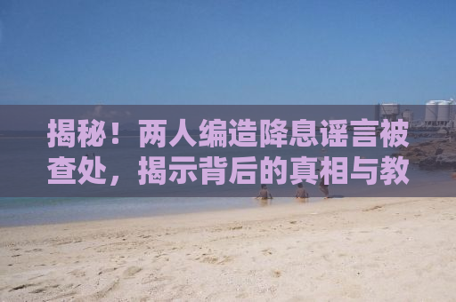 揭秘！两人编造降息谣言被查处，揭示背后的真相与教训