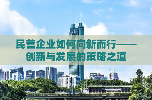 民营企业如何向新而行——创新与发展的策略之道